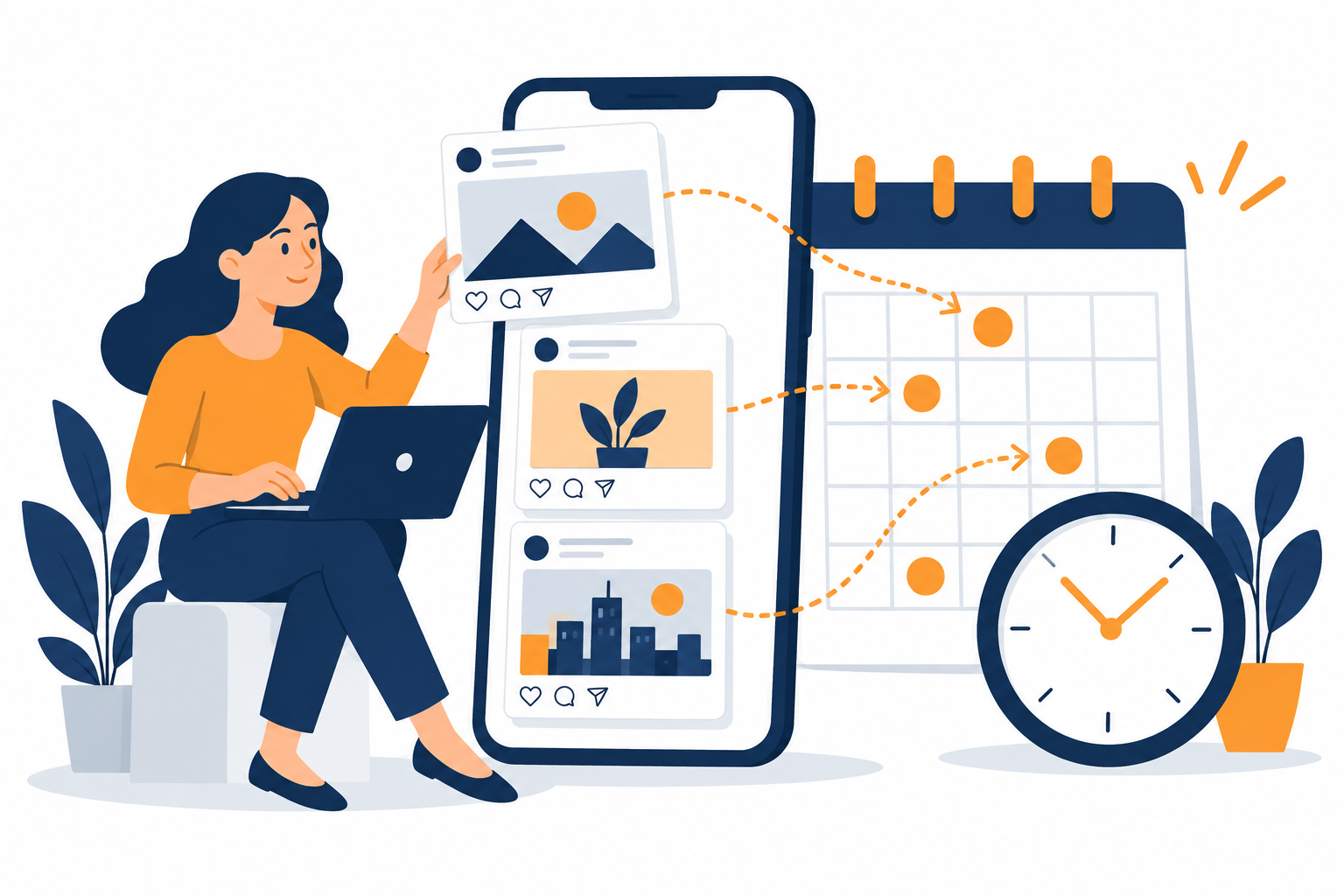 Programación de publicaciones en redes sociales
