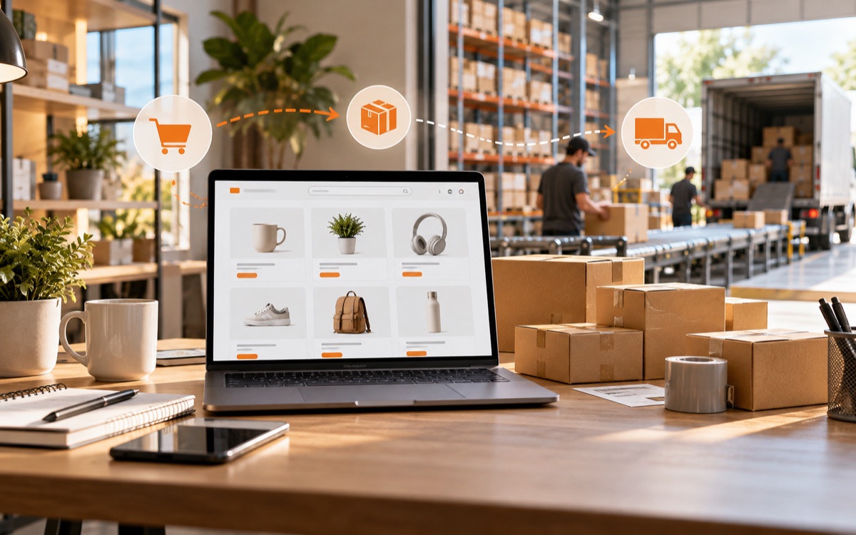 Tienda dropshipping conectada con un proveedor logístico